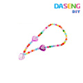 Multicoloured colar de plástico com pulseira para crianças